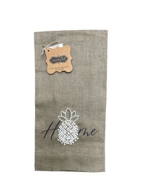 Mud Pie Welcome Pineapple Knot Towel